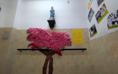 Ofrenda floral a la virgen